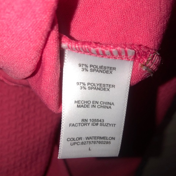 Daisy Fuentes Watermelon Peplum Top - Picture 5 of 9